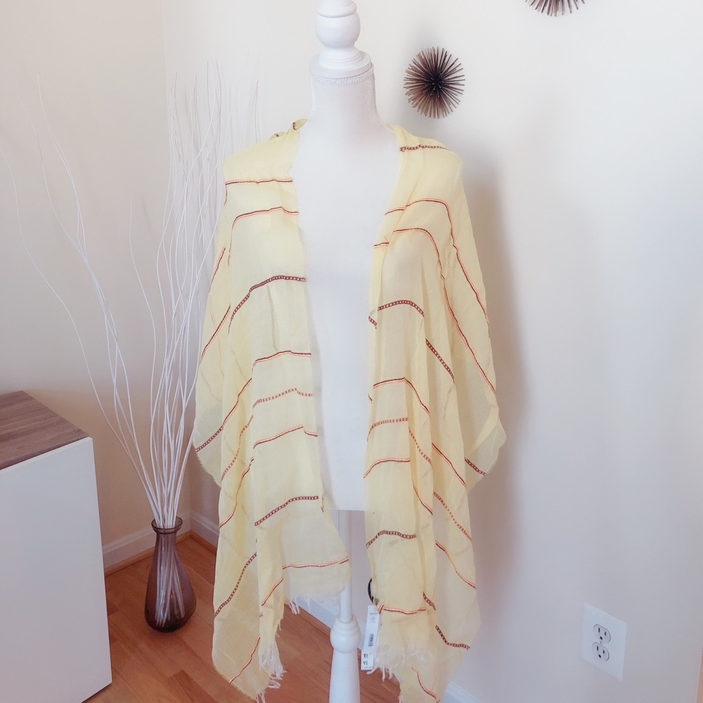 2 for $10 brand new  Aqua yellow scarf